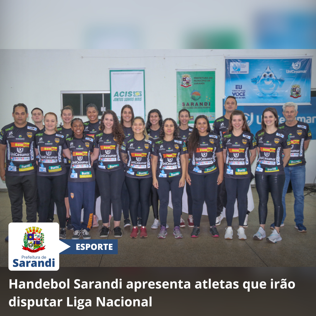 Handebol Sarandi apresenta atletas que irão disputar Liga Nacional